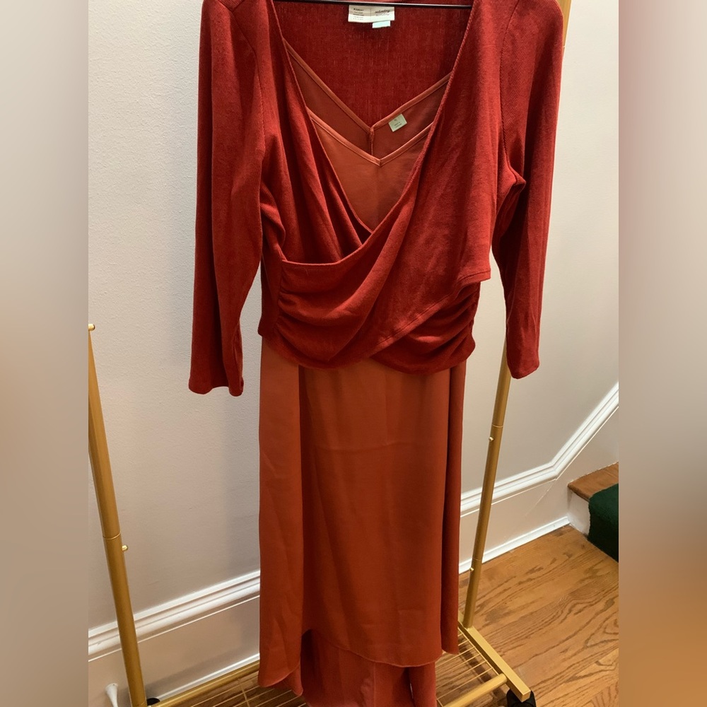 Anthropologie Saturday Sunday Mollie Sweater and Slip Dress